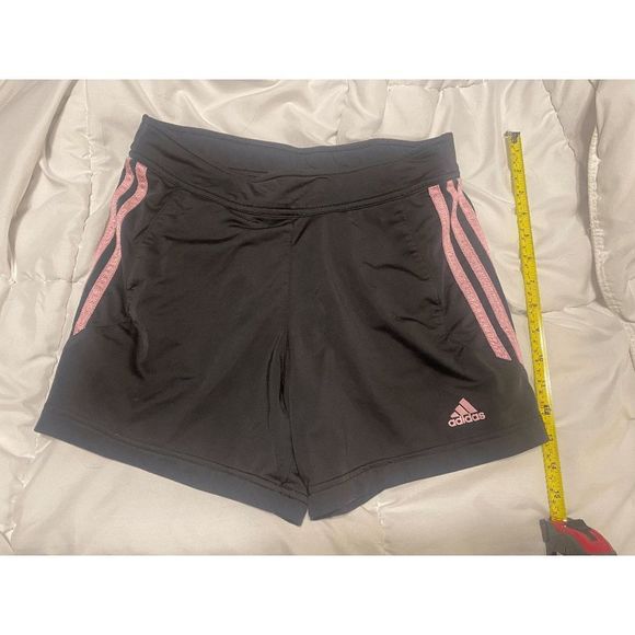 adidas Women's 3 Stripe Knit Running Sport Shorts Size Small - Picture 1 of 4